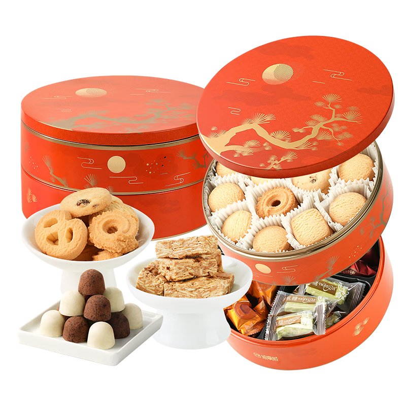 PLUS会员：悠享时 丹麦风味黄油曲奇饼干礼盒 650g 35.51元非plus35.91元包邮