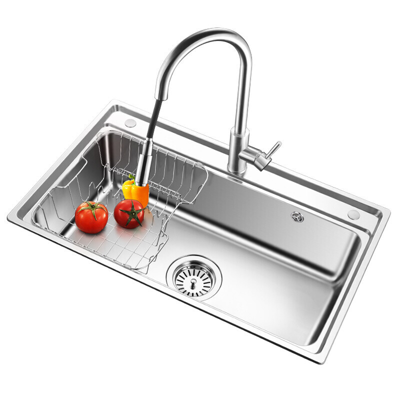 OULIN 欧琳 厨房水槽单槽 不锈钢水槽洗菜盆单槽OLJD616-A 1209元