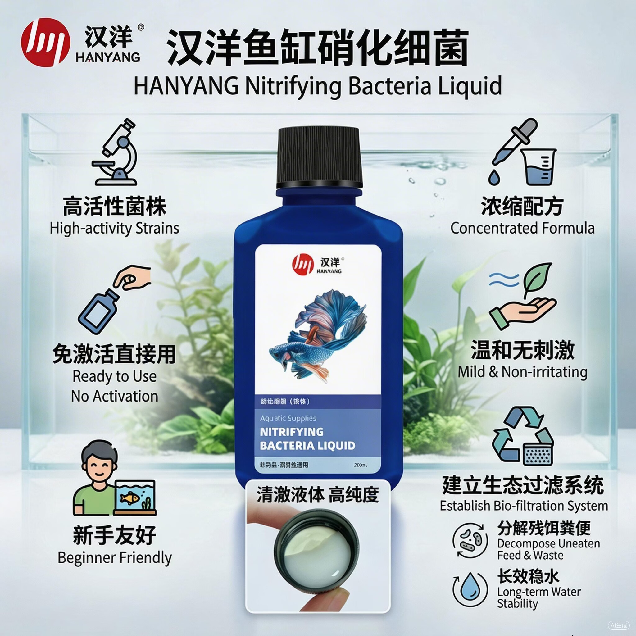 HANYANG 硝化细菌 200ml 0.8元 - 线报酷