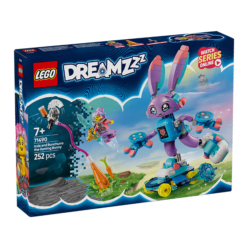 乐高 LEGO 梦境城猎人系列 71490 伊茲与游戏兔子斑舒罗 117.5元(需用券)