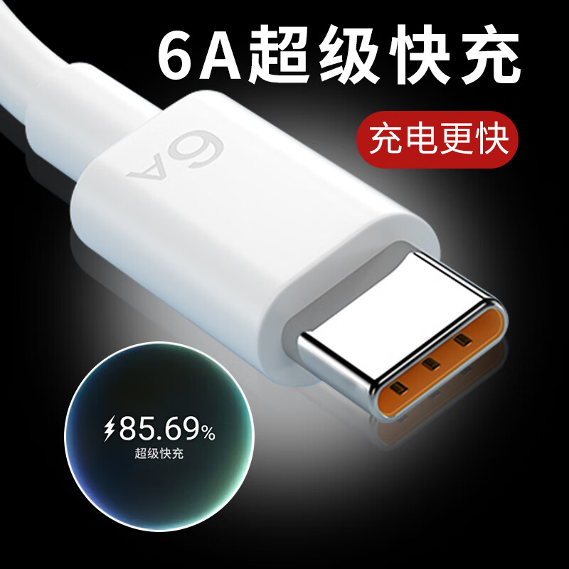 Type-C超级快充数据线 1.5m 4.4元 - 线报酷