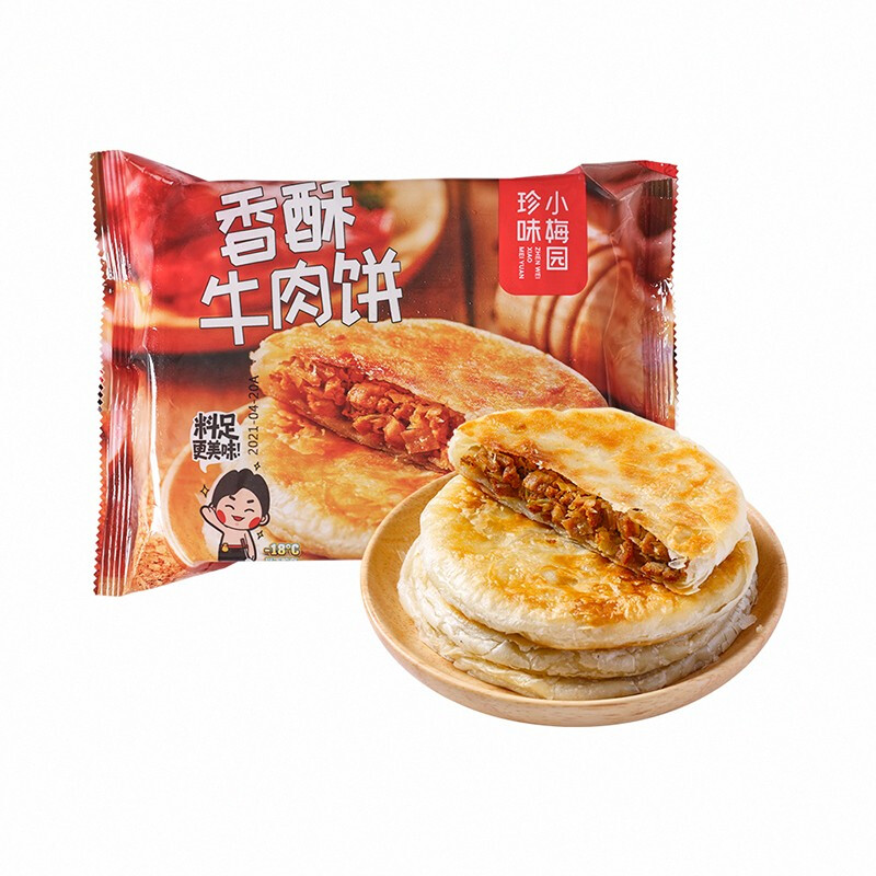 珍味小梅园 香酥牛肉饼 1kg 20.01元（需用券）