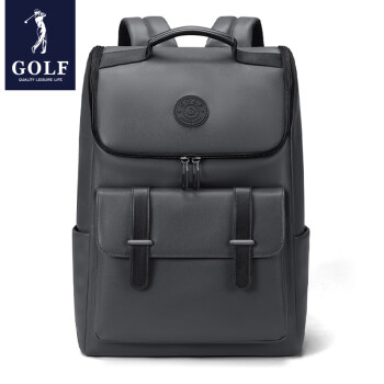 GOLF 高尔夫 双肩包运动休闲旅行防泼水通勤出游背包 款式4-黯灰色（买一赠