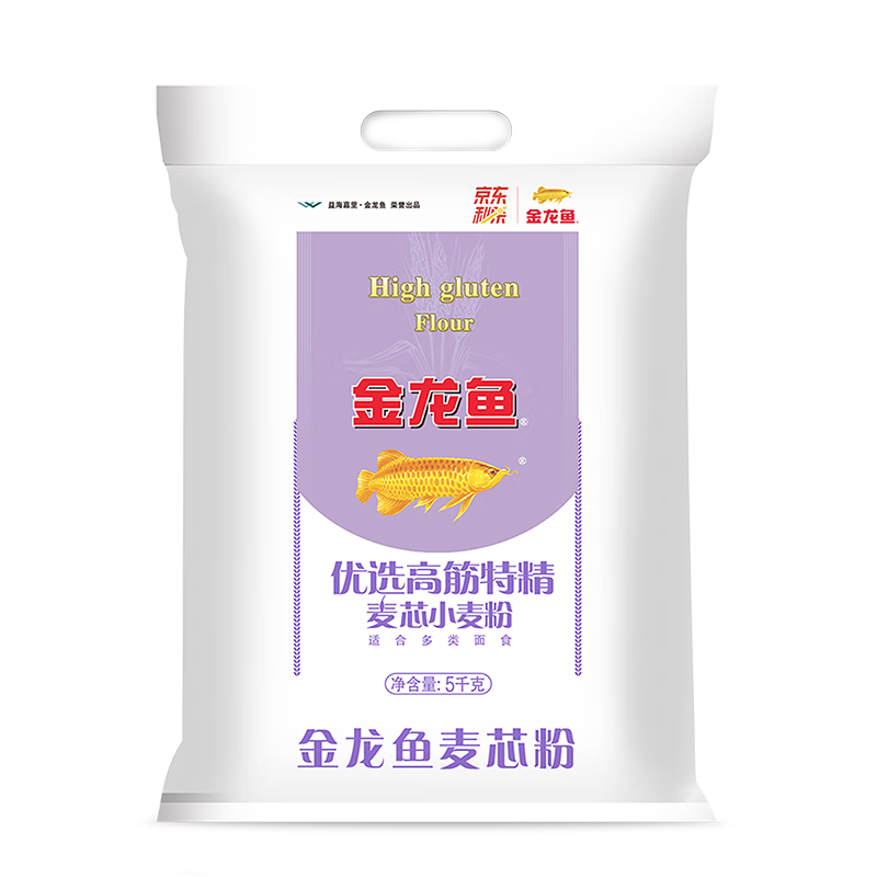 金龙鱼 优选高筋特精麦芯小麦粉 5kg 18.88元 - 清风线报