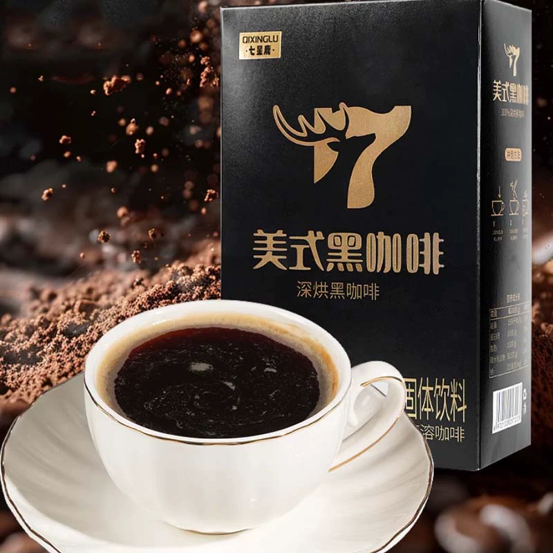 七星鹿美式速溶黑咖啡60g（共30条） 券后9.9元