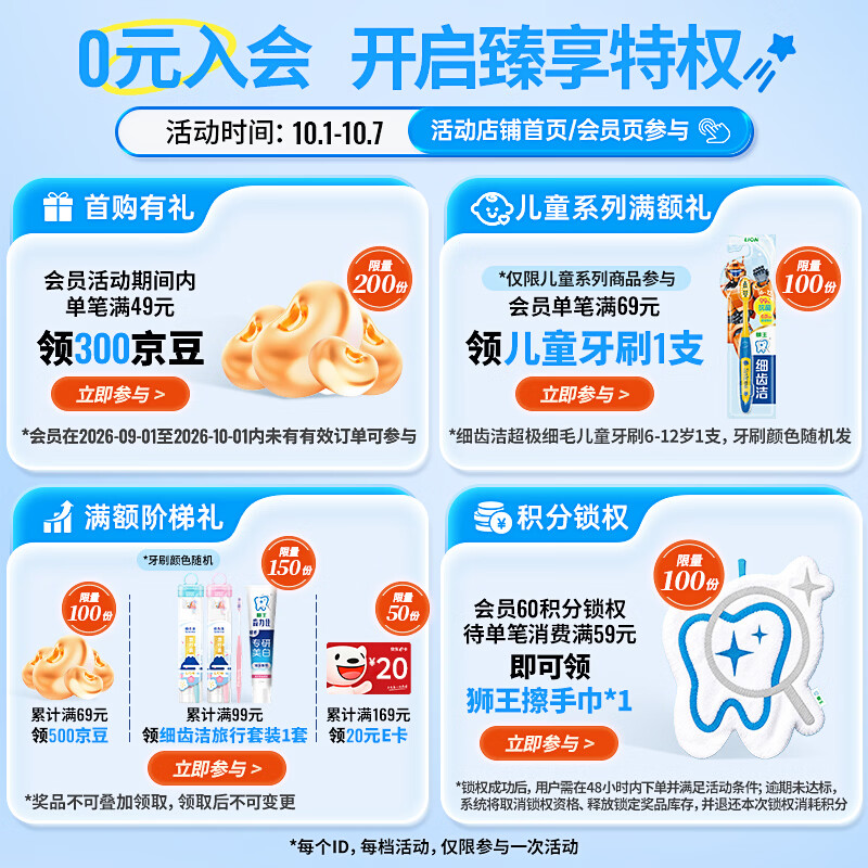 狮王 小苏打氨基酸 牙膏120g 沁凉白桃香型 5.3元 - 线报酷