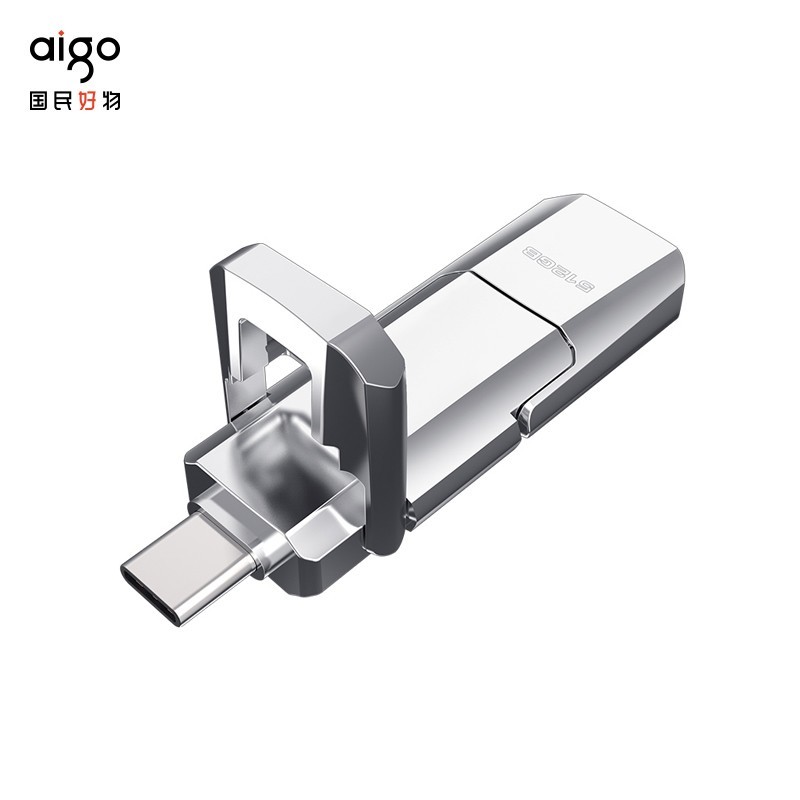 aigo 爱国者 U393 USB3.1 Type-C双U口 高速固态U盘 512GB 259元