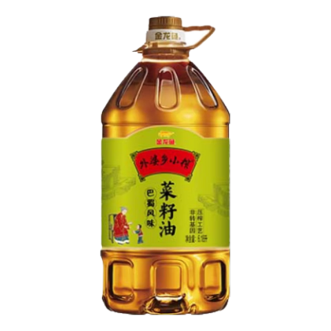 移动端、京东百亿补贴：金龙鱼 外婆乡小榨 菜籽油 巴蜀风味 6.18L 71.07元