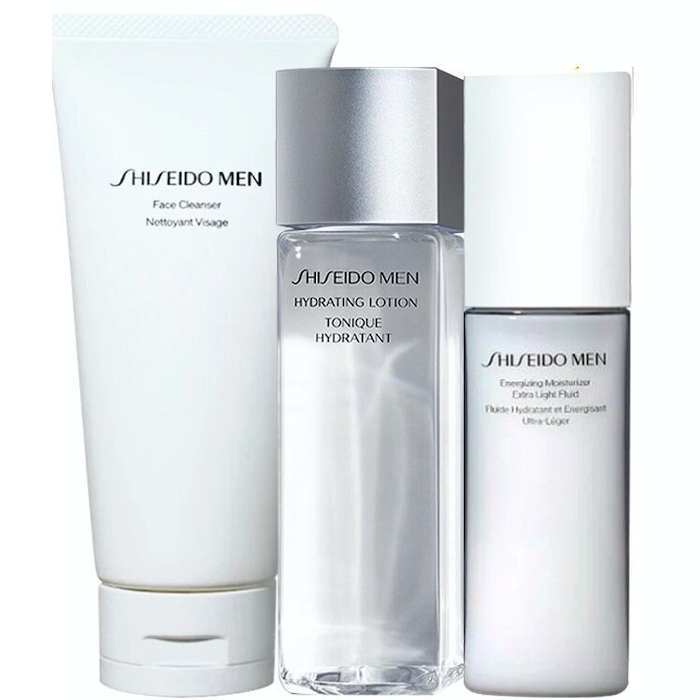 SHISEIDO 资生堂 男士3件套125ml爽肤水150ml乳液100ml补水护肤保湿 369.55元