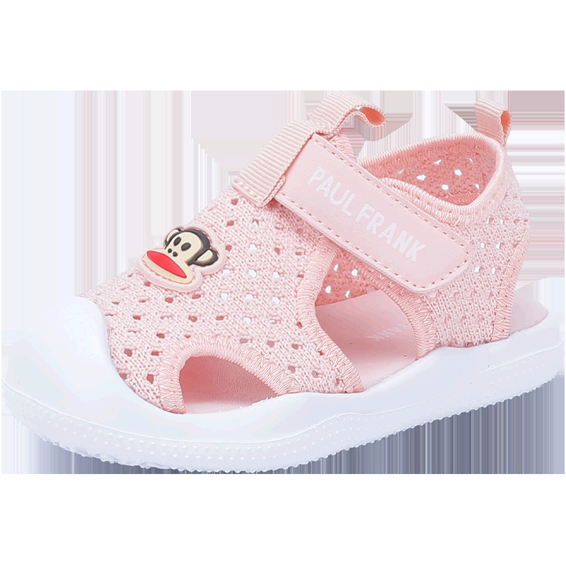 paul frank 大嘴猴 童鞋夏季新款 女童包头凉鞋 69元包邮(双重优惠)