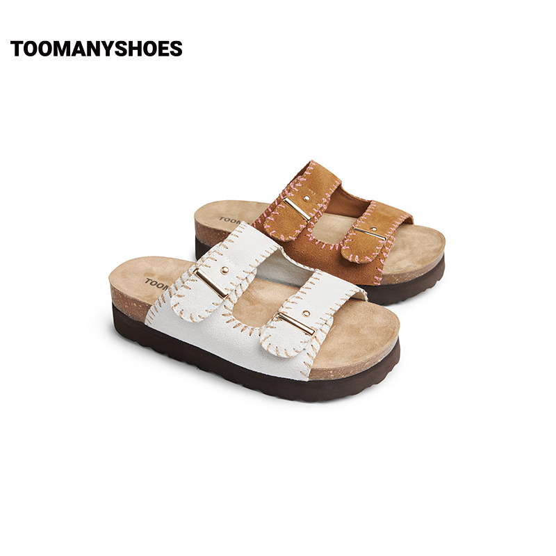 移动端：TOOMANYSHOES 女式厚底凉拖鞋 TH5ZAG20DD3BT5 229.04元（淘金币可抵13.56元起