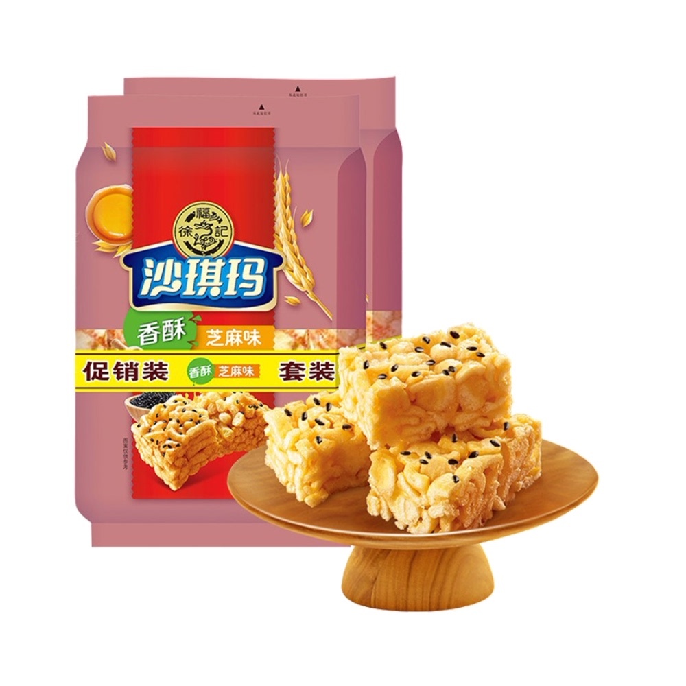 徐福记芝麻味糕点沙琪玛160g2袋美食早餐零食点心149元