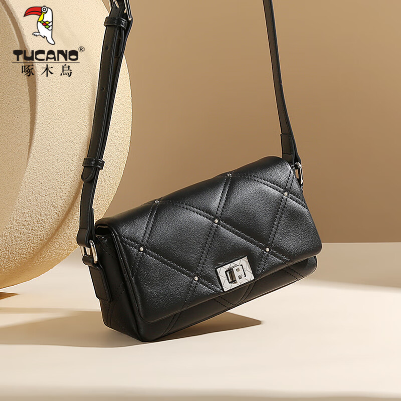 啄木鸟 真皮轻奢菱格小香包 91.1元（需用券）