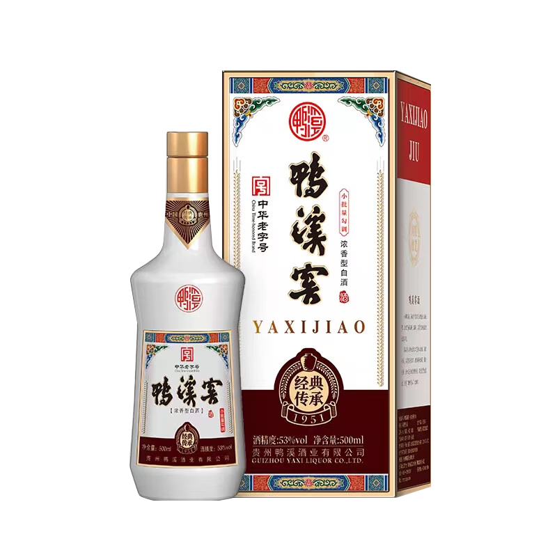 鸭溪窖 经典传承1951飞天仙女53度浓香型贵州白酒中华纯粮酒500ml 53 500mL 2 368
