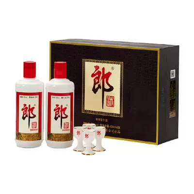 88VIP：LANGJIU 郎酒 郎牌郎酒 53﹪vol 酱香型白酒 500ml*2瓶 礼盒装 370.5元包邮（