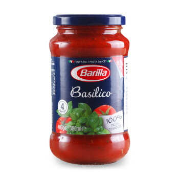 Barilla 百味来 罗勒风味 番茄意面调味酱 400g 20.3元