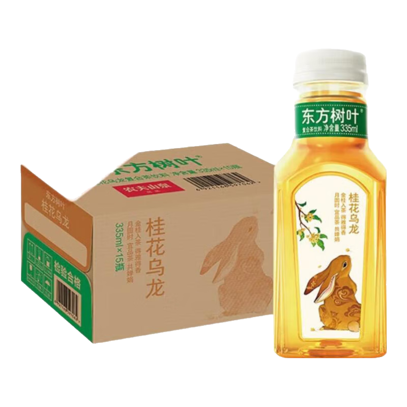 农夫山泉 NONGFU SPRING 东方树叶 桂花乌龙茶 335ml*15瓶 30元（需领券）