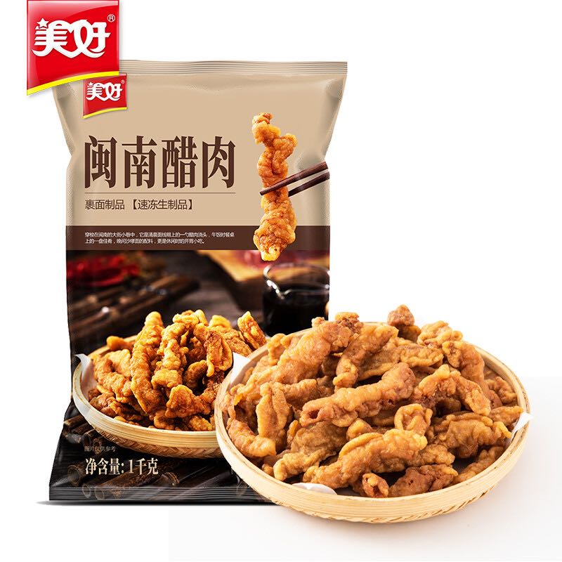 美好 小酥肉醋肉 1kg 34.3元