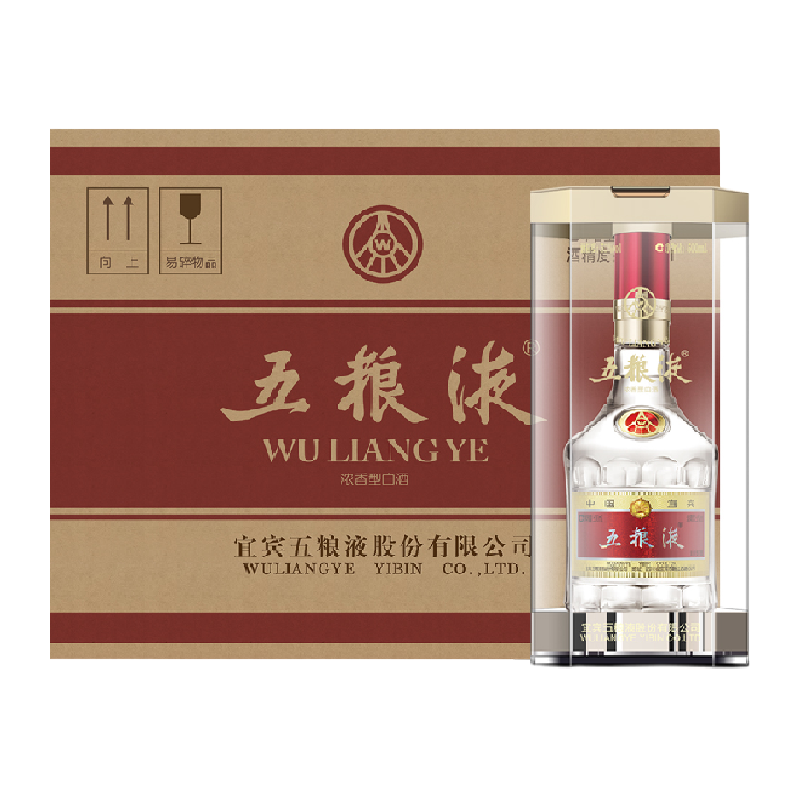 五粮液 WULIANGYE 52度 浓香型白酒 500ml*6瓶 礼盒装 ￥5575.55